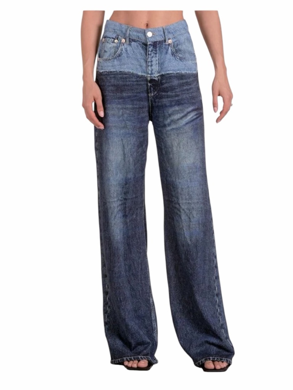 Elan Jade Sweatpants Jean, Size S - Picture 2 of 5